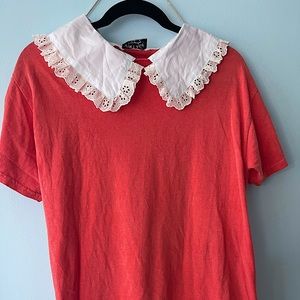 Vintage Supply ruffle Peter Pan collar